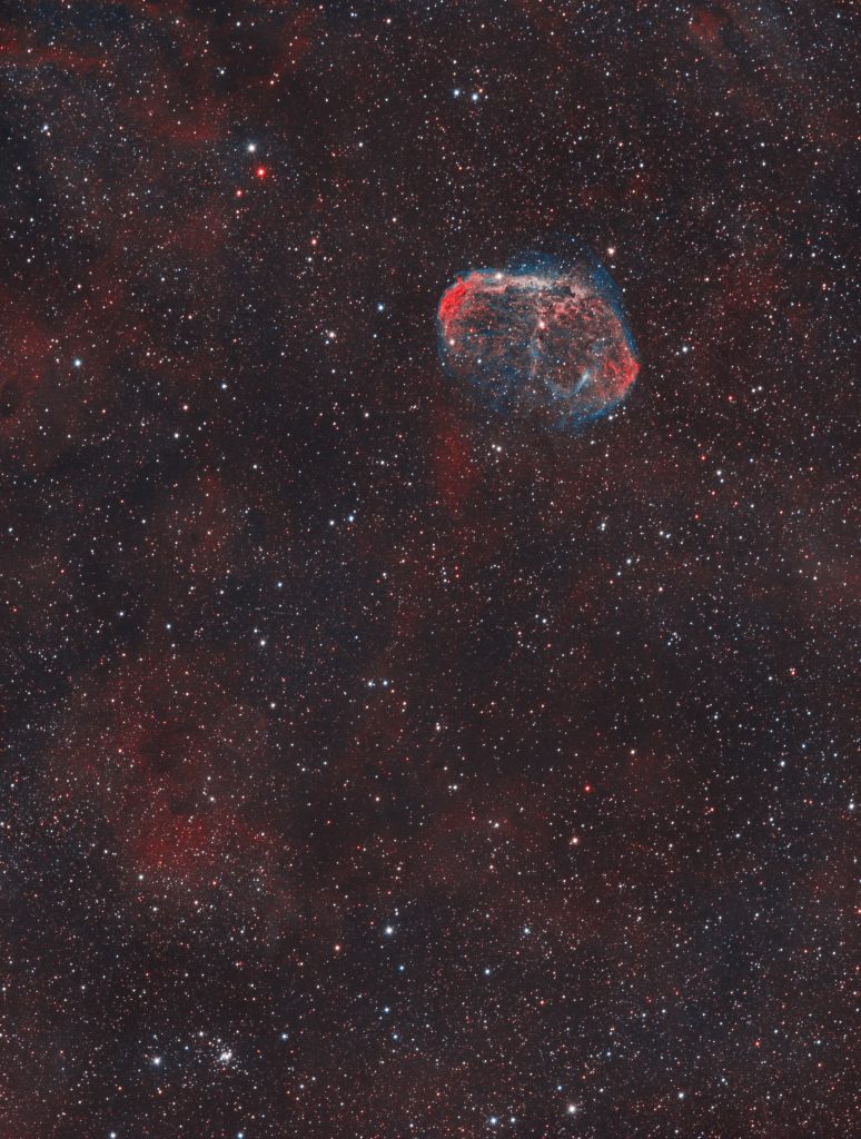 Crescent Nebula and Soap Bubble Nebula