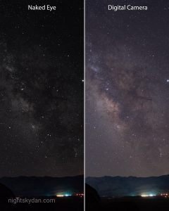 Seeing the Milky Way: naked eye vs. digital camera – Night Sky Dan
