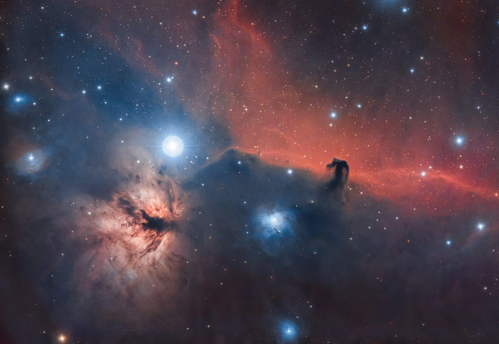 Horsehead and Flame Nebulae